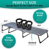 Zone tech Folding Travel Cot & Cot Pad Premium Quality 4 Positions Adjustable, Portable, for Adult and Kids-Perfect for Camping, Lawn, Patio, Beach - 4 of 4