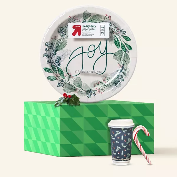 9 oz. Gingerbread Man, Snowman & Christmas Tree Party Disposable Paper Cups  - 8 Ct.