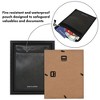 Americanflat 8x10 Picture Frame with 7x9 Fire-Resistant Pouch to Safeguard Documents and Valuables, Storage Box with Shatter-Resistant Glass, Black - 4 of 4