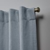 Nicole Miller Faux Linen Slub Textured Hidden Tab/Rod Pocket Top Light Filtering Curtain Panel Pair, 54"x84", Linen - 3 of 4