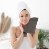 Unique Bargains Hotel Spa Bathroom Highly Absorbent Lightweight Striped Cotton Washcloths 12 Packs - 3 of 4