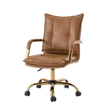 Patrizia Tufted Ergonomic office task chair High Back Executive Swivel Chair for Living Room and Office Room| ARTFUL LIVING DESIGN