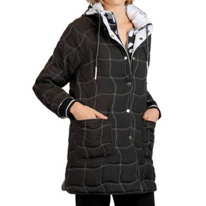 Women's Reversible Crinkle Quilted Jacket - BYLYSE - 1 of 2