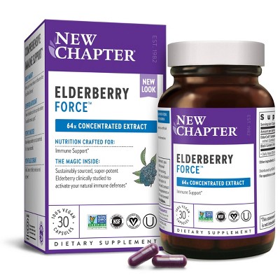 New Chapter Elderberry Force Supplement Capsules - 30ct