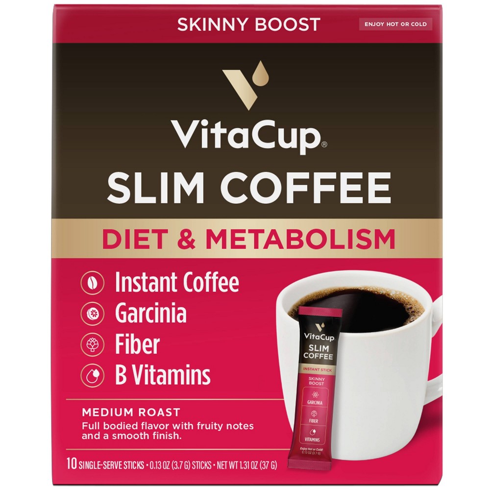 Photos - Coffee VitaCup Slim Instant  Packets, Diet & Metabolism, Serve Hot or Cold