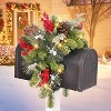 Puleo 3' Pre-lit Decorated Christmas  Artificial Mailbox Swag - 2 of 4