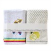 SKL Home 4pc Sunshine Hand Towel Set : Microfiber, Machine Washable, Non-Slip Backing - 2 of 4