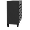 28 in. H x 45.3 in. W Black Wood Shoe Cabinet - 4 of 4