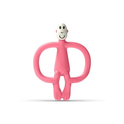 Matchstick Monkey - Teether Dusty Pink – Baby at the Bank