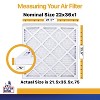 Filter King 22x36x1 Air Filter | 12-PACK | MERV 13 HVAC Pleated A/C Furnace Filters | MADE IN USA | Actual Size: 21.5 x 35.5 x .75" - 2 of 4
