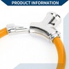 Unique Bargains Bicycle Lock Portable Ring Cable Anti-Theft Bike Lock Mini Ring Lock Orange 16.54" - 3 of 4