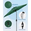 10ft Patio Umbrella, Table Umbrella Outdoor Patio with Crank Lift & Push Button Tilt, 8 Sturdy Ribs for Yard, Deck, Pool - 3 of 4