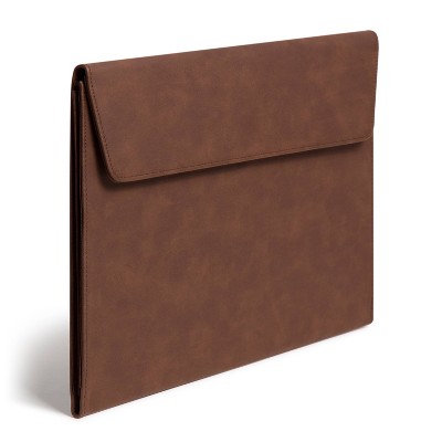 U Brands File Organizer Brown Pleather_1