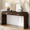 Bella Depot 51.1‘’W Modern Entryway Table Console Table with 2 Large Drawers and Metal Handles - 2 of 4