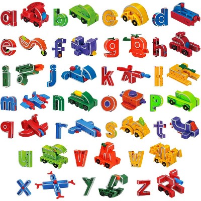SYNCFUN 26PCS Alphabet Transforming Robot Action Figure Toys for Kids ABC Learning, Pre-School Education Toy for Toddlers 3 4 5 6 Years Old