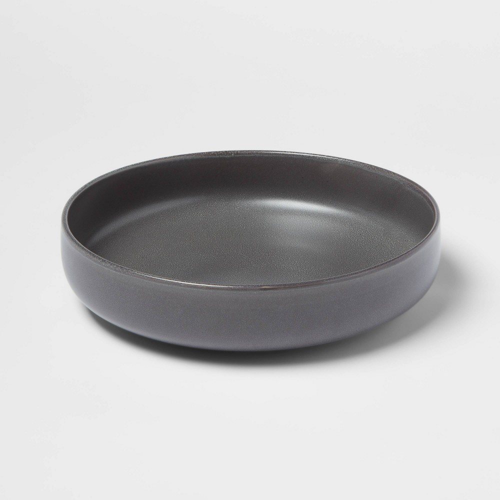Photos - Other kitchen utensils 118oz Stoneware Tilley Serving Bowl Dark Gray - Threshold™