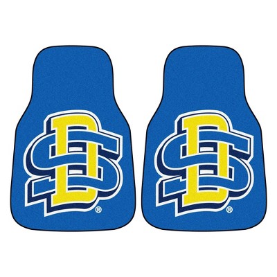 NCAA South Dakota State Jackrabbits Carpet Car Mat Set - 2pc