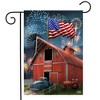 American Celebration Barn Summer 4th of July Garden Flag 18" x 12.5" Briarwood Lane - image 2 of 4