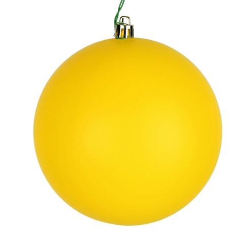 Vickerman 2.4 Yellow Matte Ball Ornament, 60 per Box