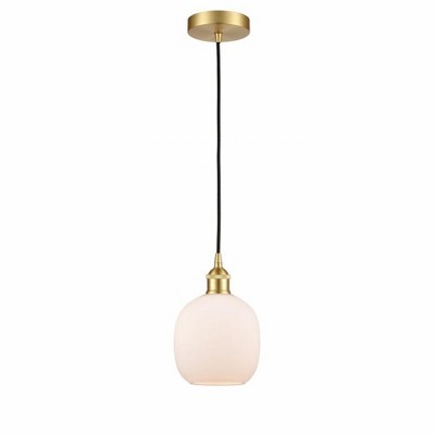 Belfast - 1 Light Cord Hung Mini Pendant In Industrial Style-9.75 Inches Tall and 6 Inches Wide