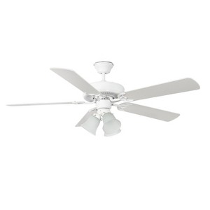 Luminance Concord Fan 52" Home Air Fan Three Light with White Finish - 1 of 3