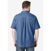 Boulder Creek by KingSize Men's Big & Tall Short Sleeve Denim And Twill Shirt - 3 of 4