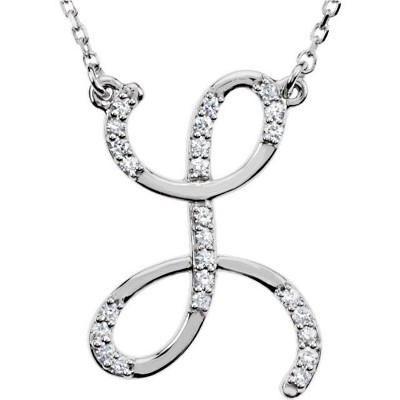 Pompeii3 Diamond Initial Pendant