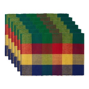 Design Imports Indian Inspired Summer Ribbed Placemat Set/6 - 1 of 4