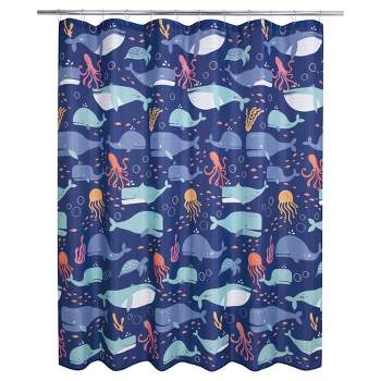Whales Kids' Shower Curtain - Allure Home Creations