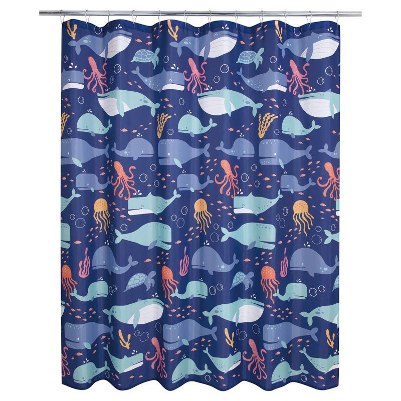 Whales Kids&#39; Shower Curtain - Allure Home Creations, 1 of 9