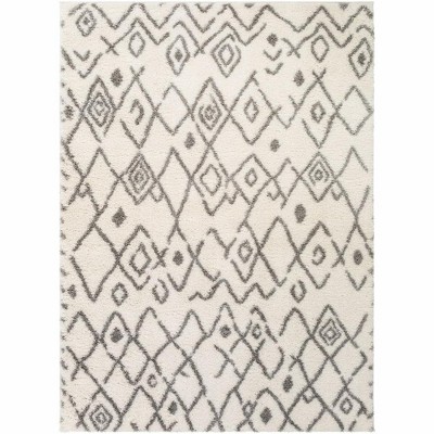 Mark & Day Kolhorn 5'3"x7'3" Rectangle Woven Indoor Area Rugs Cream: Stain-Resistant, Pet Friendly, Modern Chevron Pattern