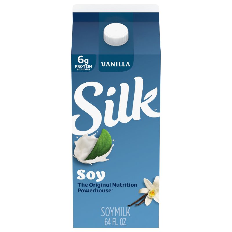 Silk Vanilla Soy Milk - 0.5gal, 1 of 10