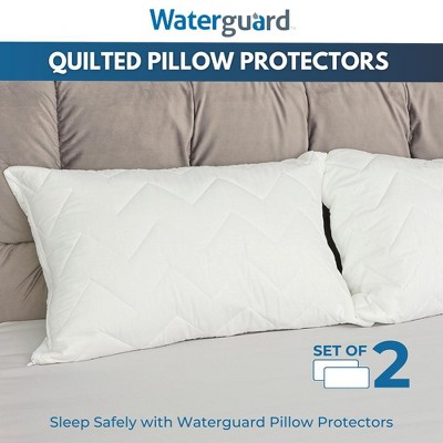 Waterguard Quilted Standard Pillow Protectors with Premium Cotton