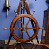 Ship Wheel – Rosewood Finish – 2 inch Wall Hanging Accent By Old Modern Handicrafts - 2 of 4
