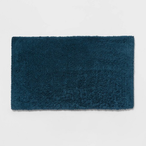 20x34 Antimicrobial Bath Mat Blue - Threshold™