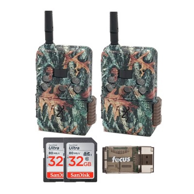Browning Defender Pro Scout Cellular Trail Camera (2-Pack) w/ SD Cards Bundle