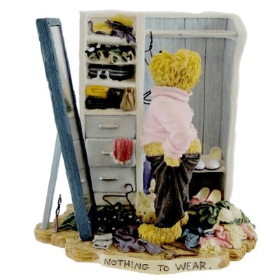 Boyds Bears Resin 5.0" Natalie Nuttinfits Fashion Bearstone Diet 1E  -  Decorative Figurines