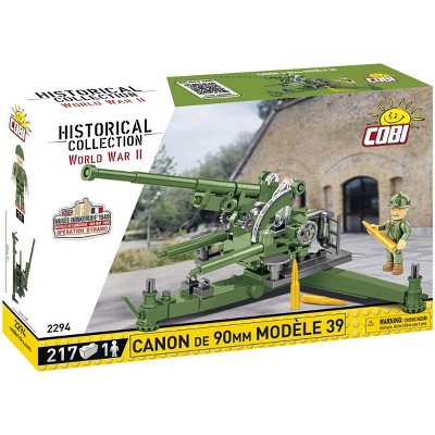 COBI Historical Collection WWII Canon de 90mm Model 1939 Anti-Aircraft