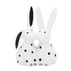 Sagebrook Home 7" Kissing Bunnies Sculpture - Contemporary Porcelain White and Black Bunny Statue for Home or Office Decor - Romantic Gift Idea - image 3 of 4