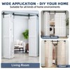 Sliding Door Hardware - Bi-Folding Track Kit for 2/4 Closet Doors, Heavy Duty Side Mounted Roller, Smooth Quiet Operation, Easy Install (No Door) - 2 of 4