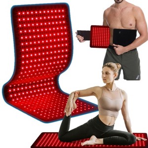Red Light Therapy Mat - Dual Wavelength (660nm & 850nm) Infrared Heating Pad for Full Body Pain Relief & Recovery - 1 of 4