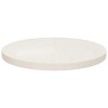 vidaXL Table Top White Ø15.7"x1" Solid Wood Pine - 2 of 4