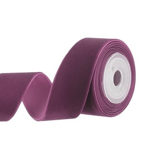Unique Bargains Velvet Single-Faced Vintage Soft DIY Craft Decorative Wedding Ribbons - 1 of 4