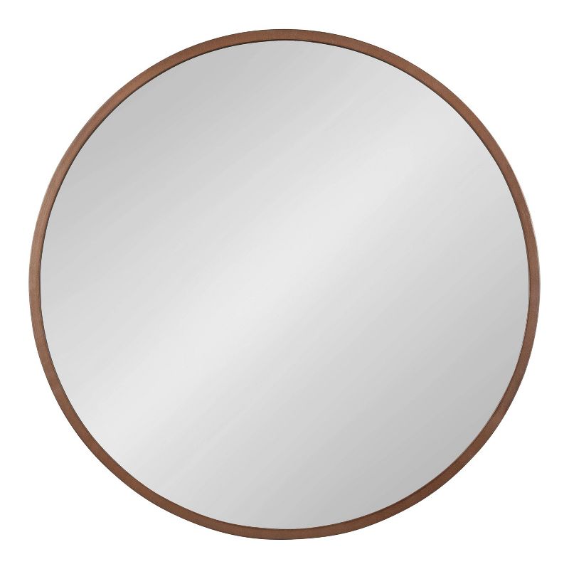 26&#34; x 26&#34; Travis Round Wood Accent Decorative Wall Mirror Bronze - Kate &#38; Laurel All Things Decor, 3 of 8