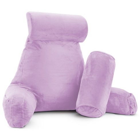 Cheer Collection Back Support Wedge Pillow With Adjustable Neck Pillow,  Purple : Target