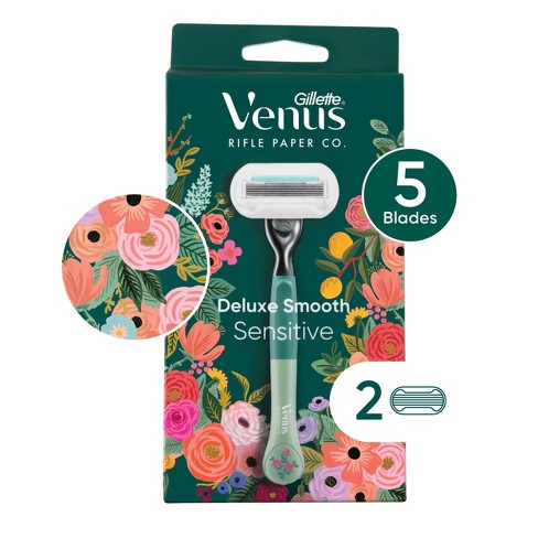 Rifle Paper Co. + Venus Deluxe Smooth Sensitive Razor + 2 Refills : Target