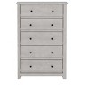 Galano Genoa 5-Drawer Chest of Drawer (46.2 in. H x 17.1 in. W x 30.4 in. D) in Dusty Gray Oak, Knotty Oak, White - 2 of 4