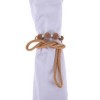 Unique Bargains Bead Curtain Tie Polyester Planted Pearl 2 Pcs - 4 of 4