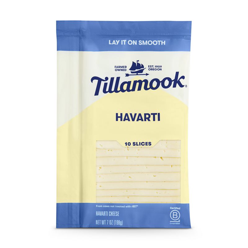 Tillamook Havarti Thin Cheese Slices - 7oz/10 slices, 1 of 5