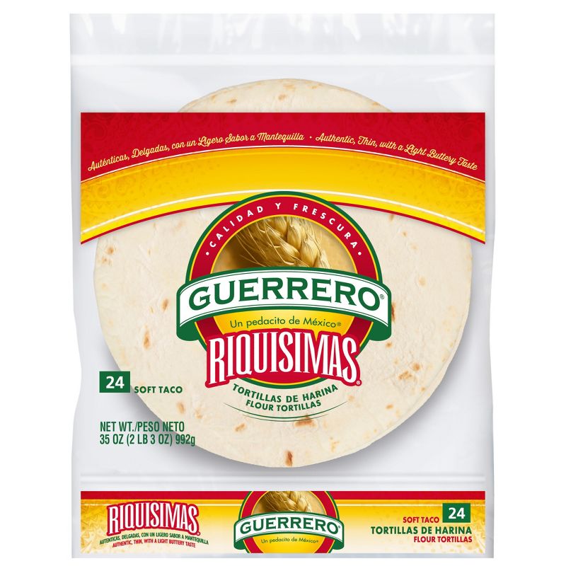 Guerrero Riquisimas Soft Taco Flour Tortillas - 24ct/35oz, 1 of 11